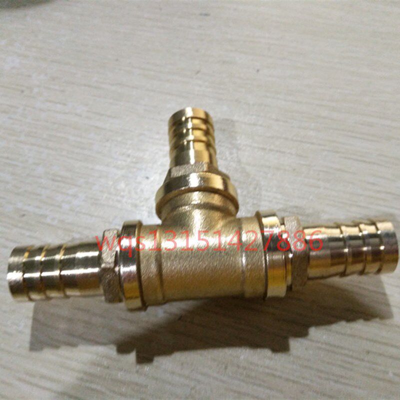 速发铜16 1 25 2mm汽车空调三通变径三通软管皮管格林接头分流器