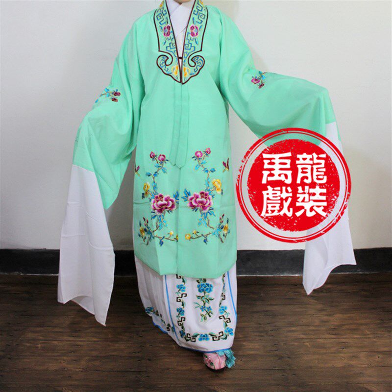 速发戏曲水袖舞蹈服装古装戏服花旦衣对披披青衣小姐衣服帔水袖