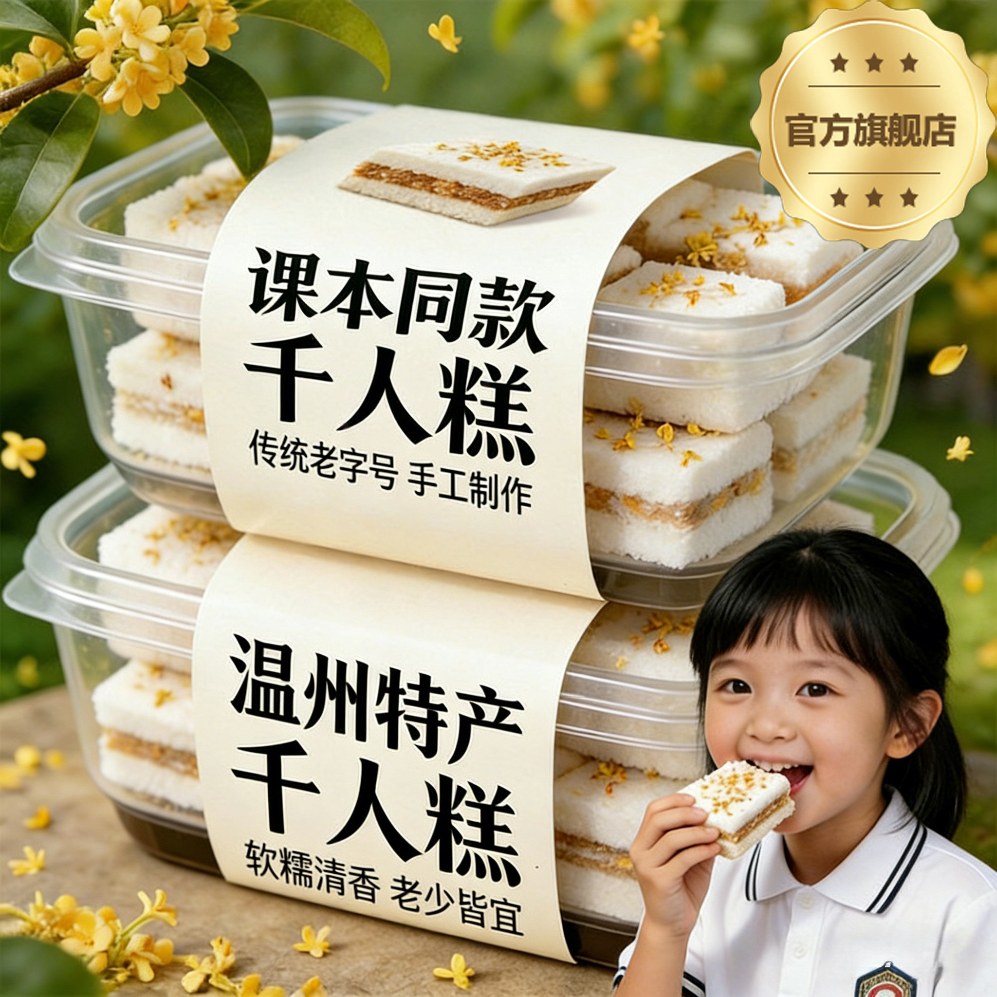 正宗温州特产手工千人糕无添加课本同款糯米糕传统糕点官方旗舰店