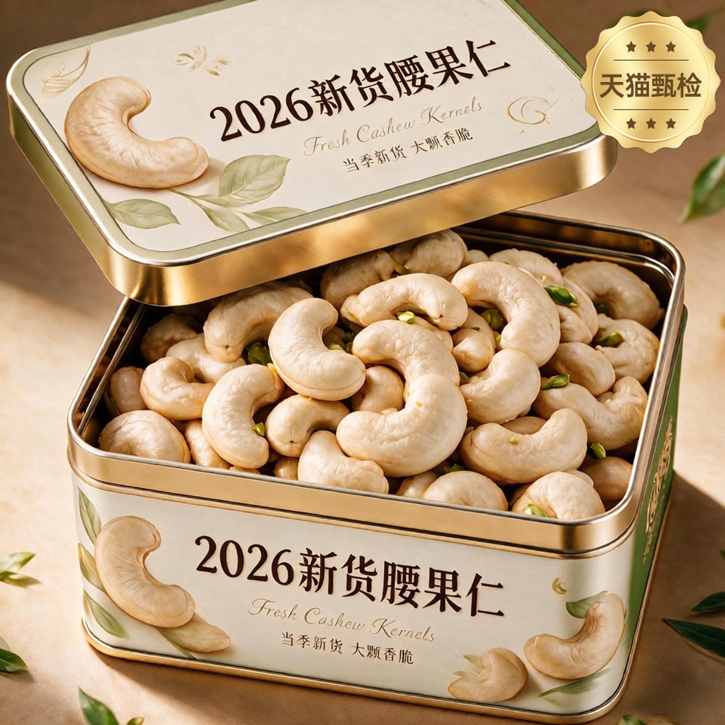 原味熟腰果仁2026年新货去皮腰果散装烘焙干果仁坚果官方旗舰店