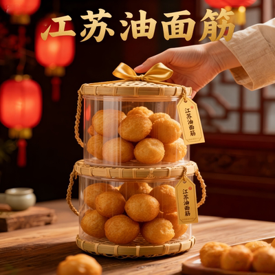 正宗无锡油面筋泡麻辣烫火锅食材