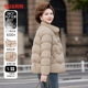 鸭鸭中年妈妈短款 中老年人保暖外套 立领冬装 羽绒服女冬季 2024新款