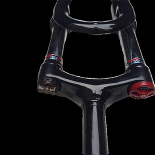 26寸山地车V刹减震避震可锁死前叉自行车直管28.6*210Xmm弹簧钢叉