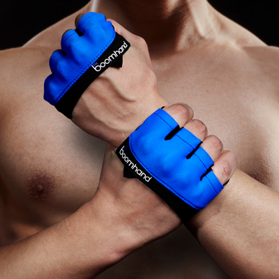 四指健身手套男动感单车女运动半指训练引体向上护掌X单杠防滑护