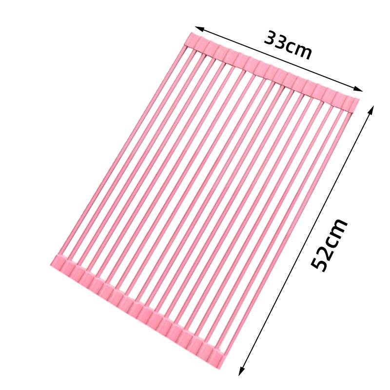 厨房水槽沥水架洗碗m池碗盘碟杯收纳篮水池卷帘台面置物折叠沥热