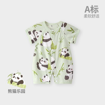 婴儿连体衣短袖夏季新生儿x衣服男童宝宝女睡衣薄款春夏装热卖