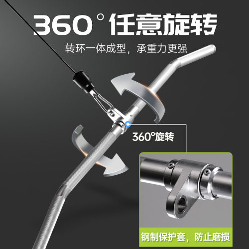 高位下拉把手力量健身p器械铝合金空心长拉背杆大小飞鸟龙门架配