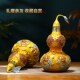 富贵铜葫芦摆件开口葫芦家居客厅B玄关酒柜装 饰搬新家礼物乔迁礼
