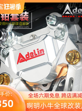 爱得利赛道版螃蟹卡钳九号机q械师E80/N70小牛U+B/N1S刹车AK后卡