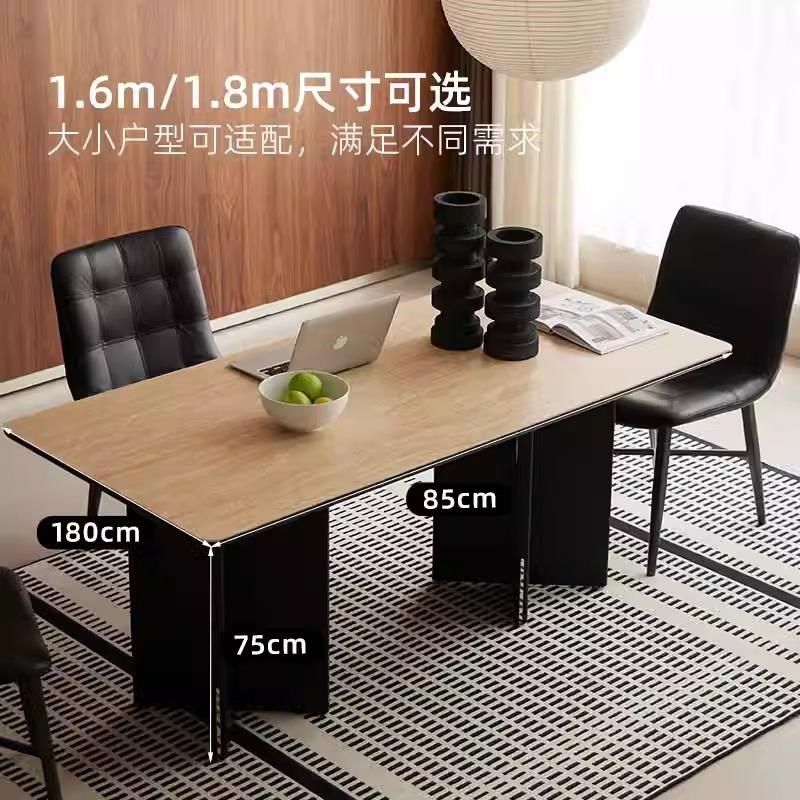 轻奢洞石c岩板餐桌家用小户型客厅新款现代简约长方形饭桌子工作,住宅家具,岩板餐桌,淘宝优惠券,粉丝福利购,淘宝优惠卷
