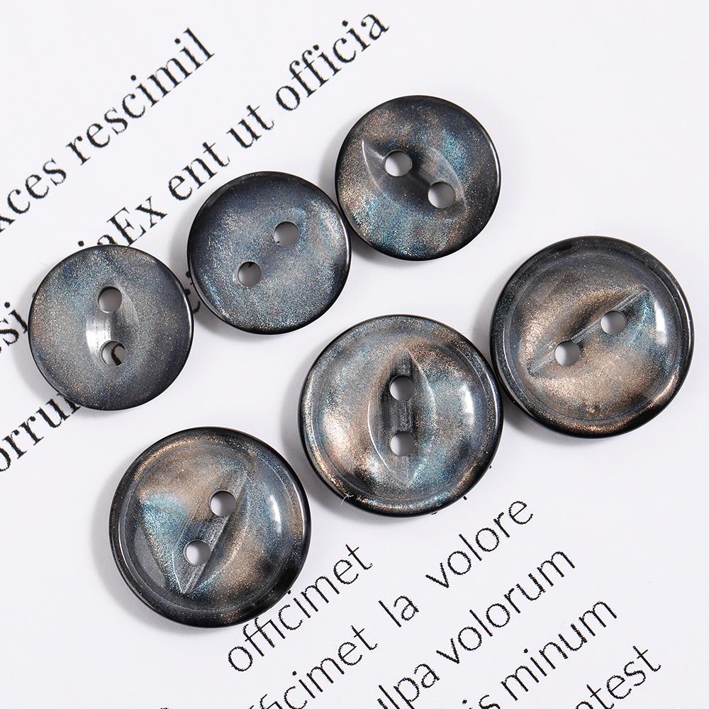 银河 猫眼纽扣高档树脂扣衬衫纽扣睡衣扣开衫纽扣14mm