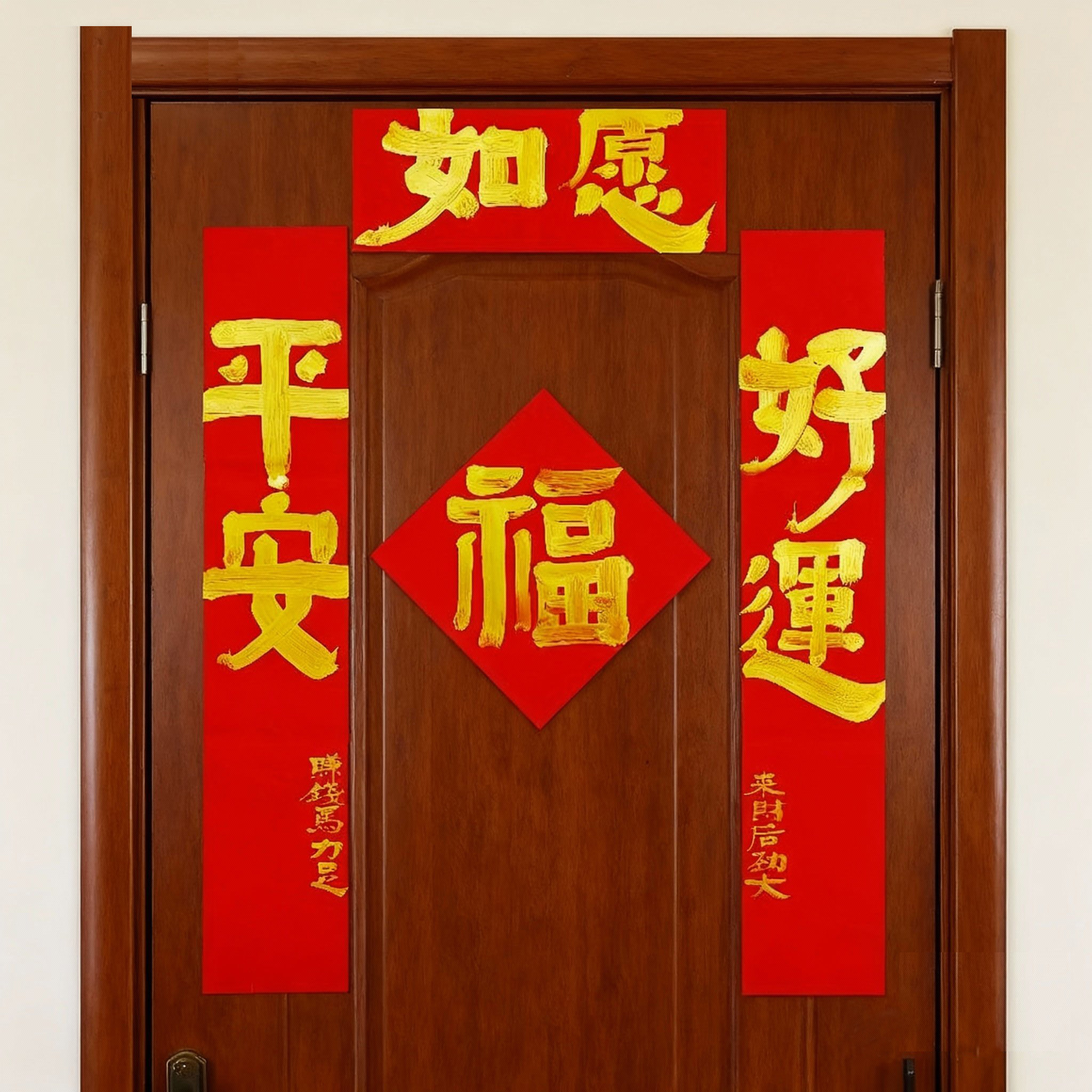 春联对联2026年新款过年手写定制马年福字自带背胶春节大门贴装饰,节庆用品/礼品,对联,淘宝优惠券,粉丝福利购,淘宝优惠卷