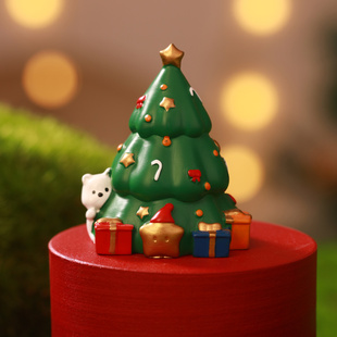 速发圣诞节面诞树桌圣创意小礼件树脂店铺装饰品圣诞老人摆物摆设