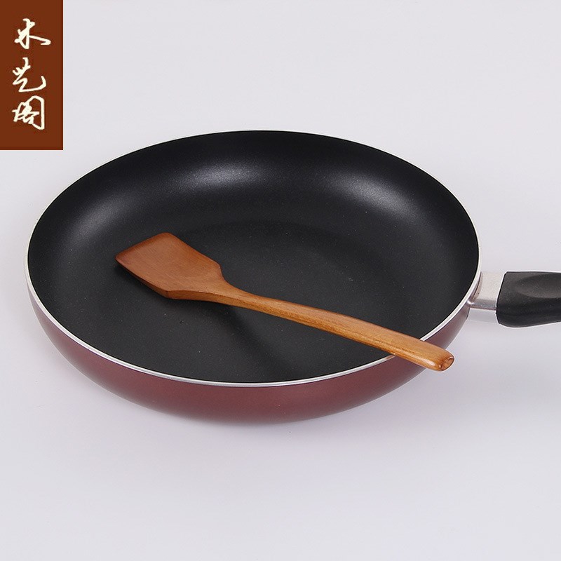 速发可批小木炒子不粘锅专用小锅铲铲菜铲子长柄木勺汤勺炒勺迷你