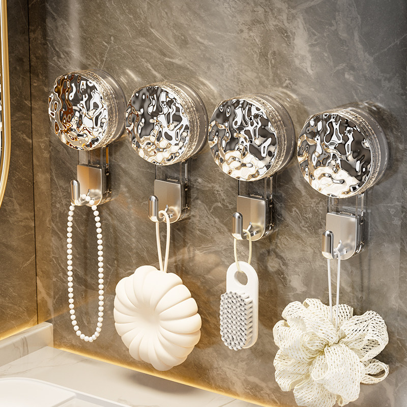 速发吸室挂钩强力承重无痕厨打孔真空墙壁旋转免房浴盘卫生间墙上