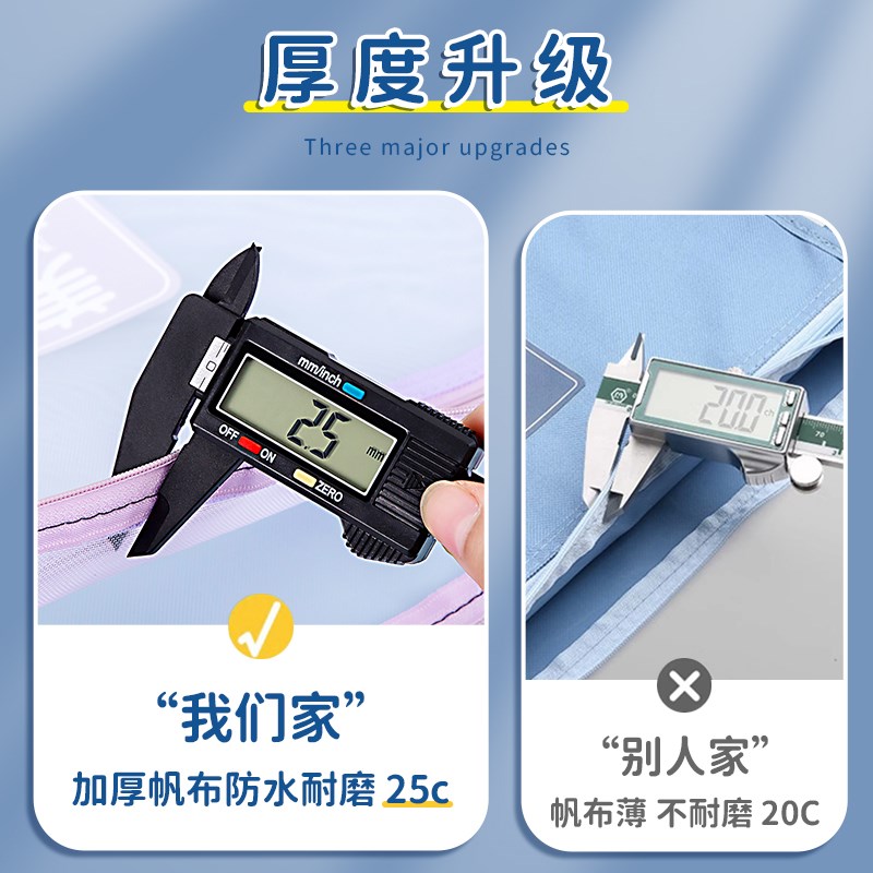 速发特大号A文件袋透明拉链袋8K画纸收纳资料档案8开美术袋美术专