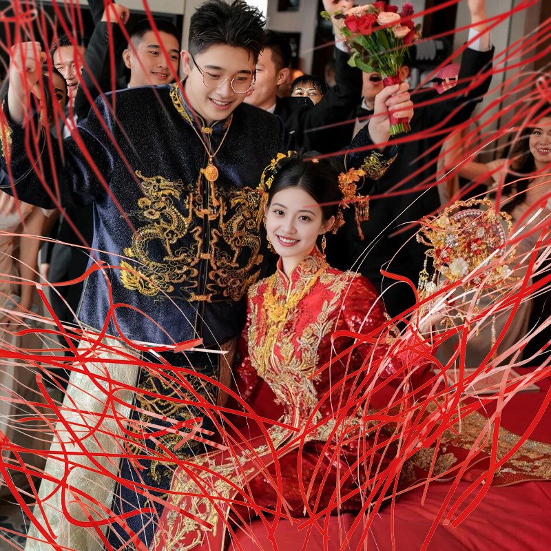 速发手抛祝带喷喷手扔礼花庆彩拉炮喷花婚礼气氛道具派对氛围感筒