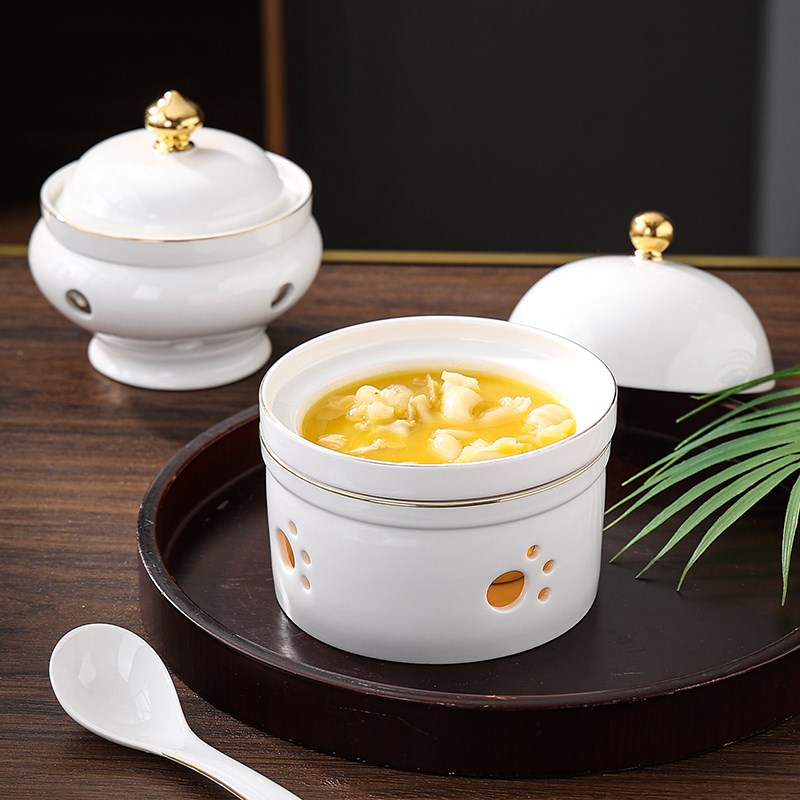 速发高热炖盅碗酒具加端位上汤盅位菜盅饭店创意餐店保温海参汤碗