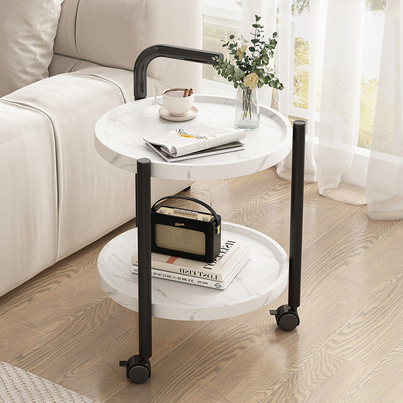 速发小茶几可移动边几轻奢高级感小推车边厅沙发旁客桌小子侧边柜