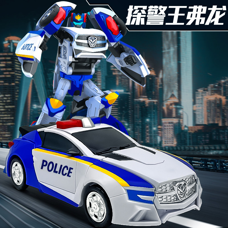 速发探警变弗龙咖宝车神重装归来王形童车儿汽男孩金刚伽宝玩具
