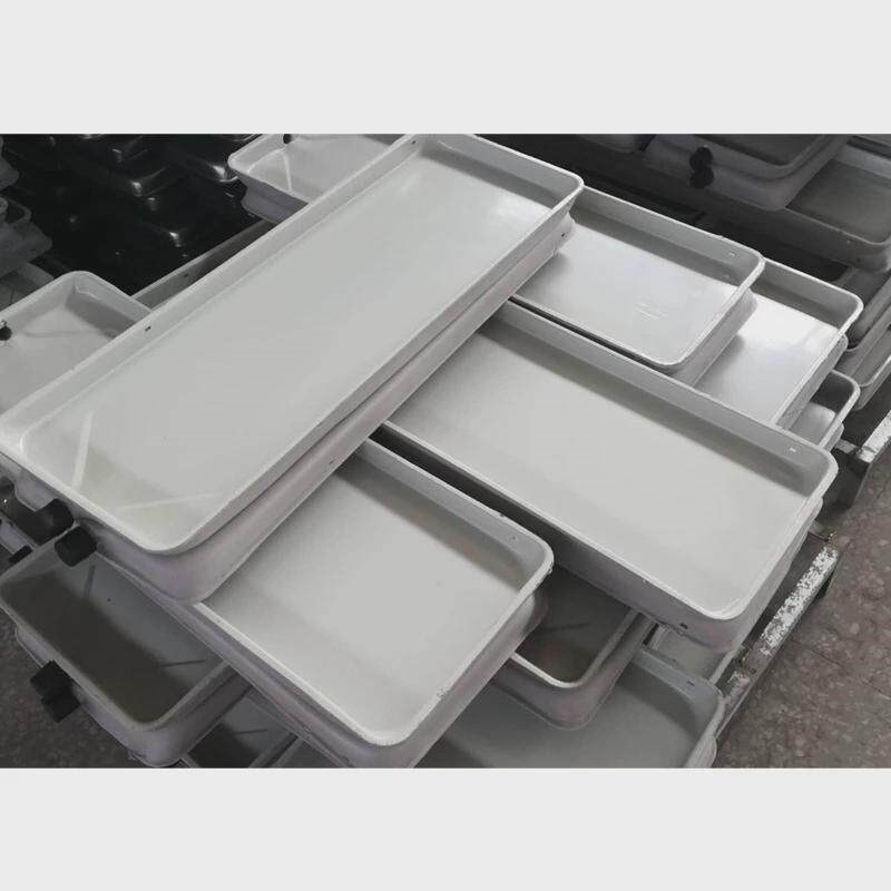 速发特大号长方形花盆托盘接水盘移动花箱花架接水托盘带排水导流