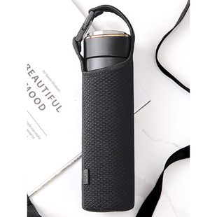 速发杯玻随行杯套防烫摔保护套保温水通用璃杯手提布袋可斜挎背带