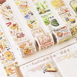 木长循环整 手帐喜饰馆藏熊猫手账装 速发有藏季 Ever收熊和纸胶带