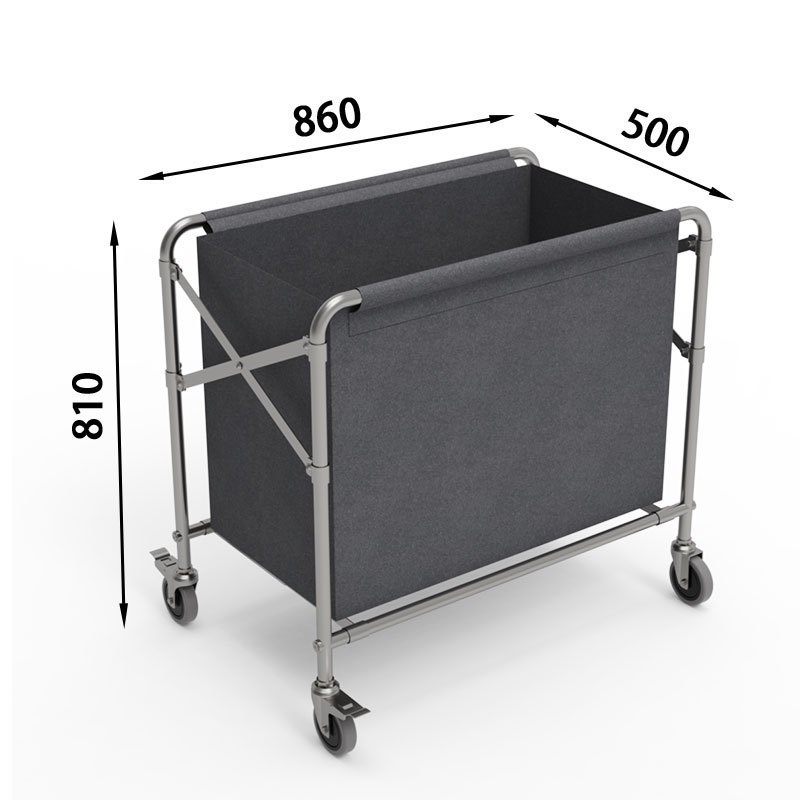 速发折客布草车不锈洁收集手推车保钢房口车酒店宾馆叠房服务车工