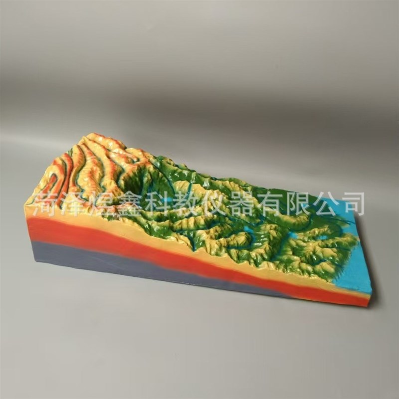 速发五种地形地貌模型  初高中地理教室模型 5种地形 形地地貌