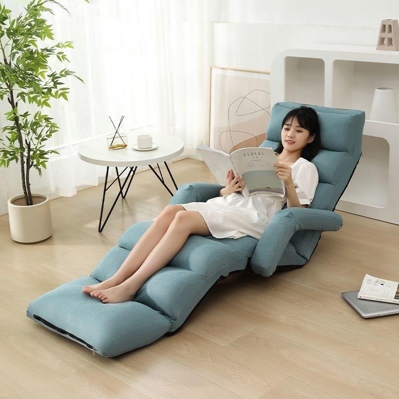 速发2I懒人沙发榻榻米单用躺椅折叠午休沙发床上两人飘坐台久窗小