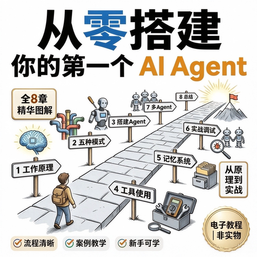 从零搭建首个AI Agent教程原理工具调试实战新手图解电子资料