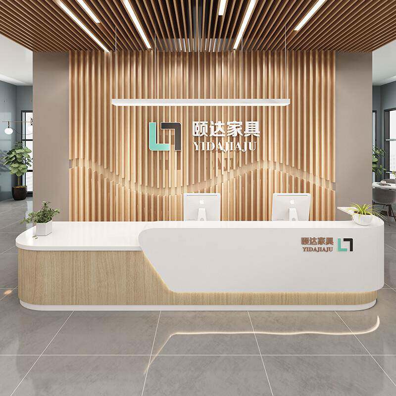 公司接待前台烤漆酒店收银台美容院医院导诊台培训机构迎宾台创意