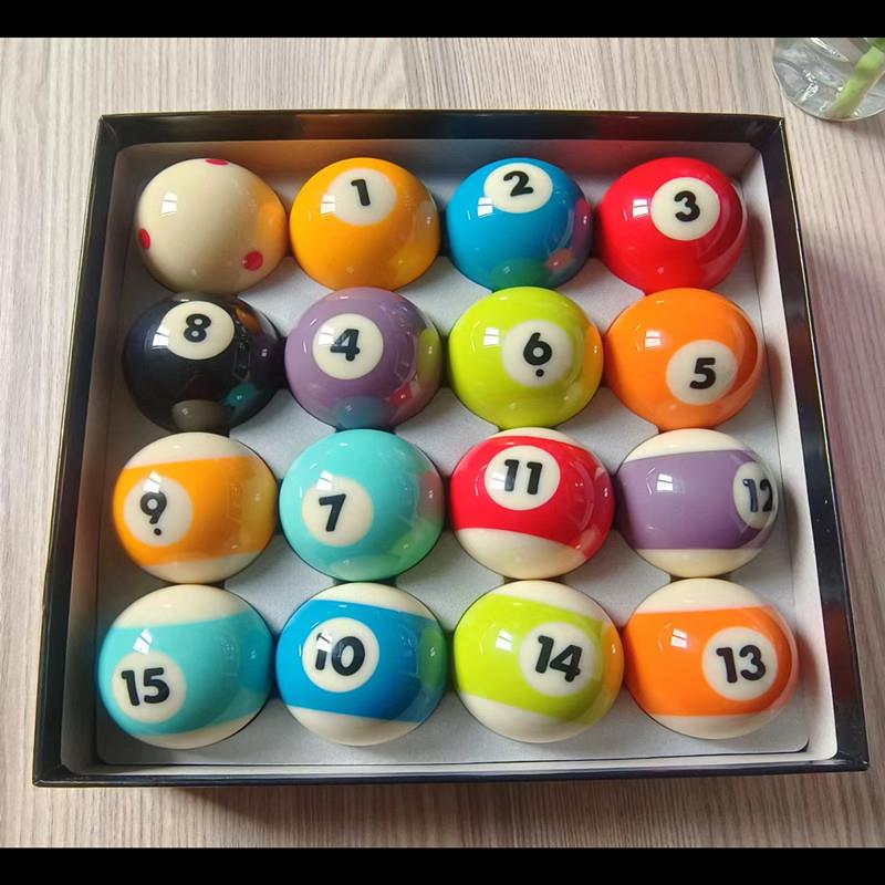 台球子美式标准台球桌配件五分训练九台球杆商用器材室内15球水晶