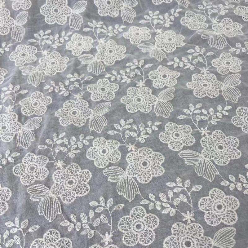 全棉刺绣9088棉布棉线绣花棉布绣花镂空绣花绣花棉布夏季女装
