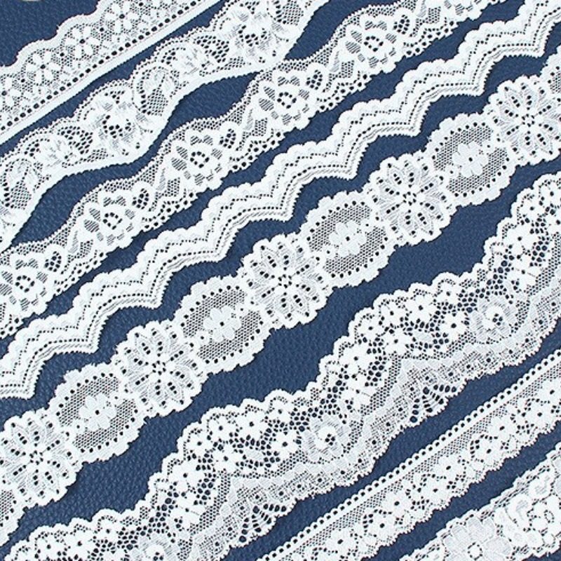 蕾丝花边  白色弹力锦纶花边服装辅料婚纱头纱新款内衣花边辅料布,居家布艺,花边,淘宝优惠券,粉丝福利购,淘宝优惠卷