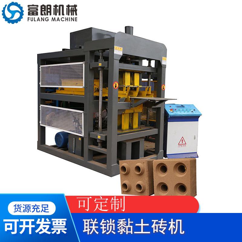 出口标准联锁黏土砖机FL2-10液压黏土连锁免烧砖机制砖机机械