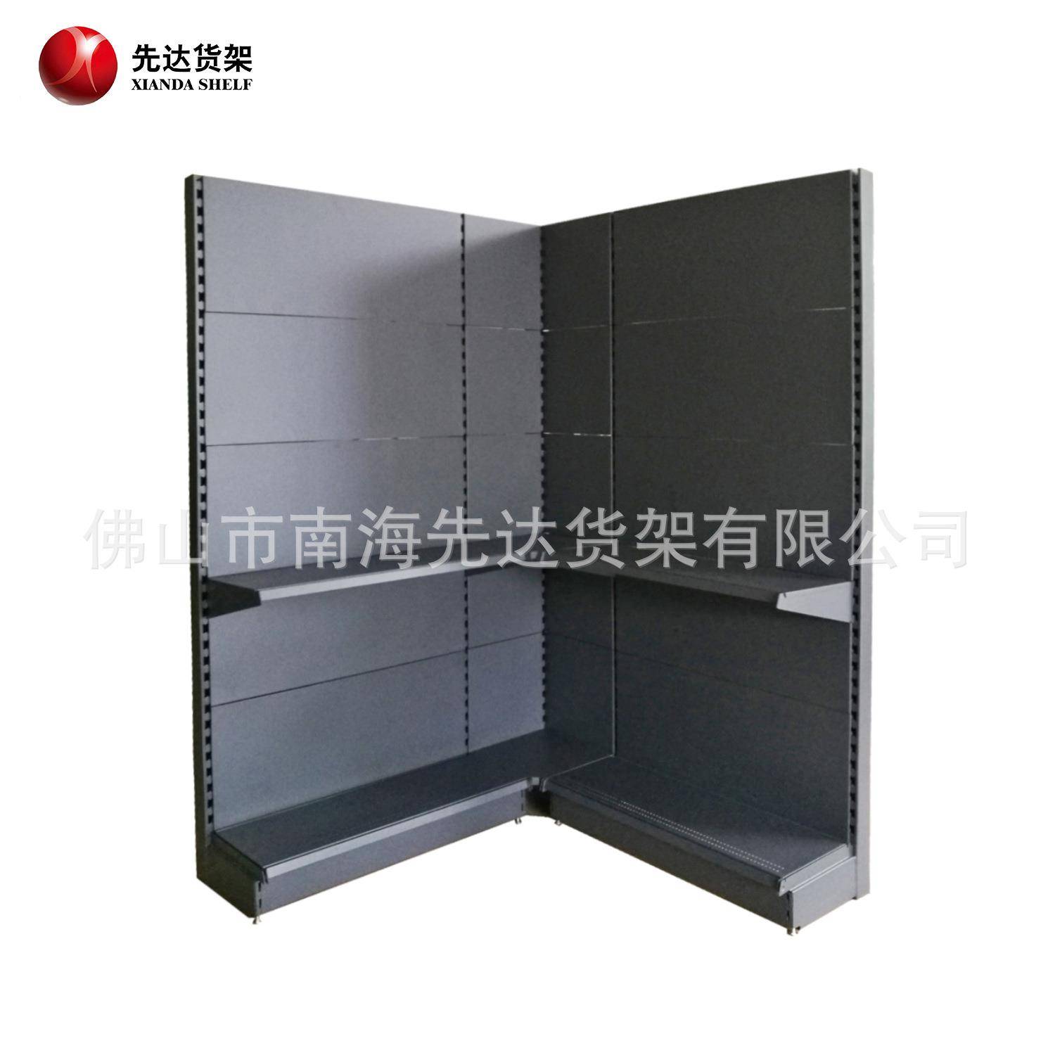 超市货架|冲孔背板|洞洞板|带广告牌展示