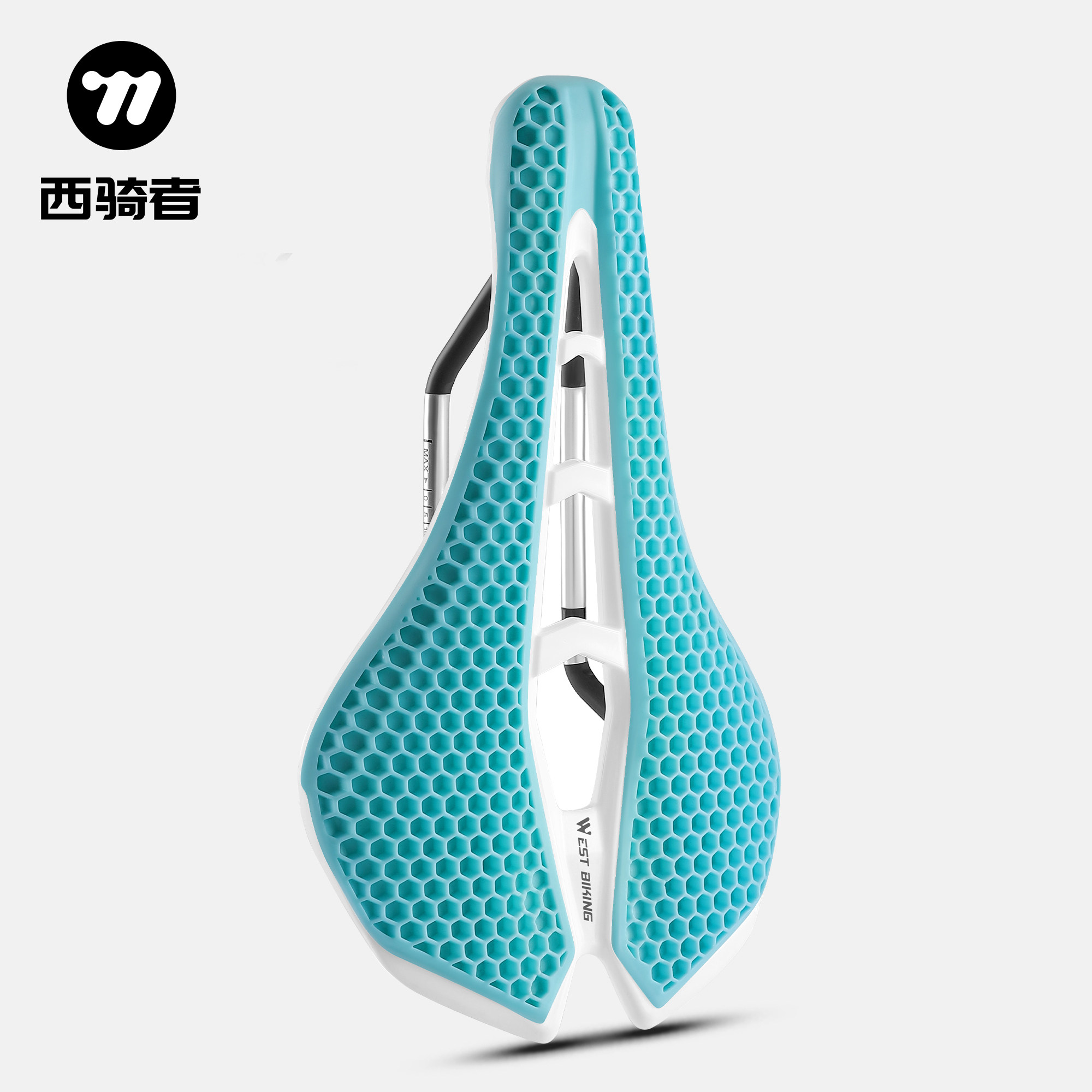 西骑者公路自行车坐垫3D蜂巢仿生山地车鞍座舒适减震透气骑行装备