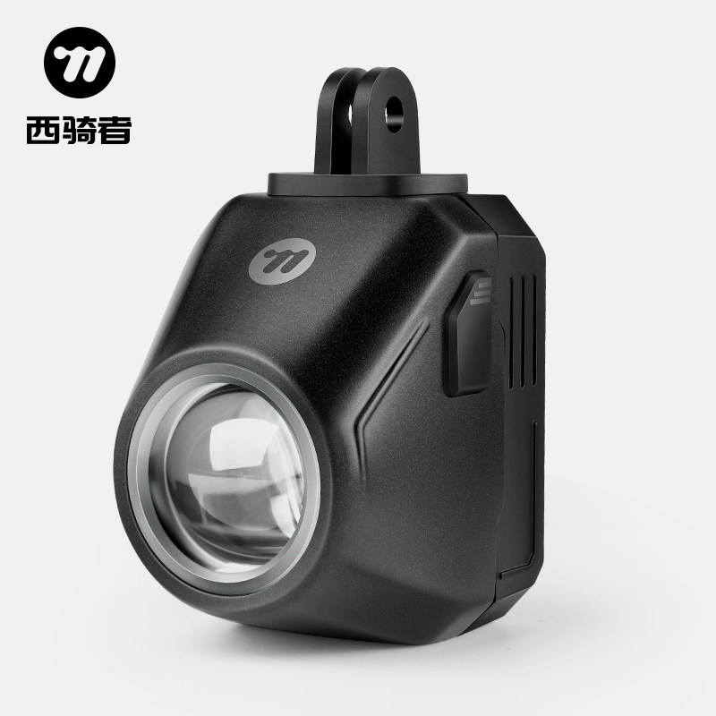 西骑者自行车灯公路车夜骑前灯登山车遥控远近光可调吊装警示灯