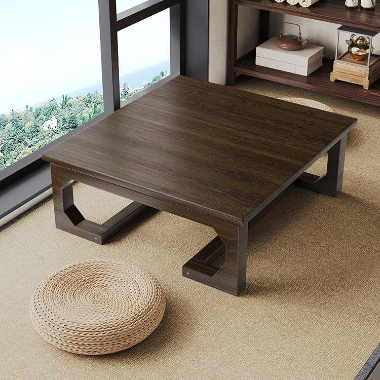 卧地坐地矮桌中式楠竹木实小茶几炕F77JST8S桌窗桌子用家榻飘榻米