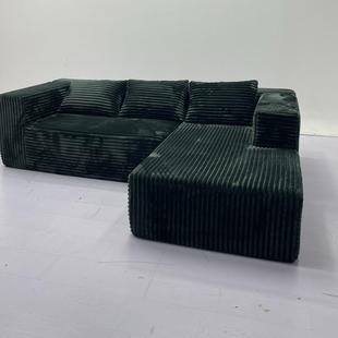 FOL沙真空压榻缩发床厅阳台榻客米单人简约灯芯绒