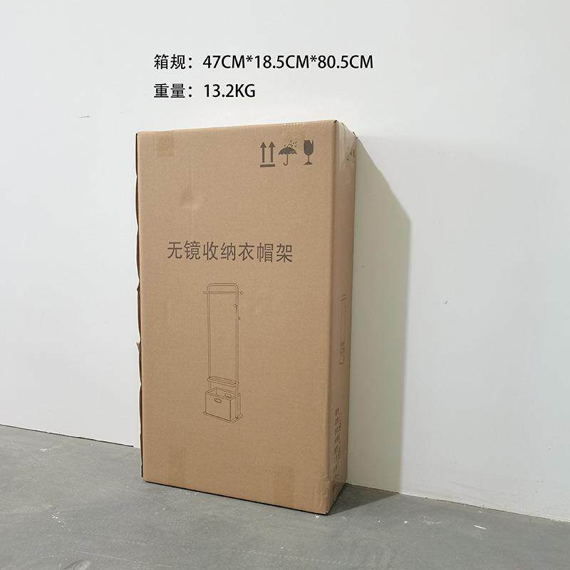 双杆衣帽架卧式室落地挂厂衣架纳子带镜子无品牌/收篮家直供
