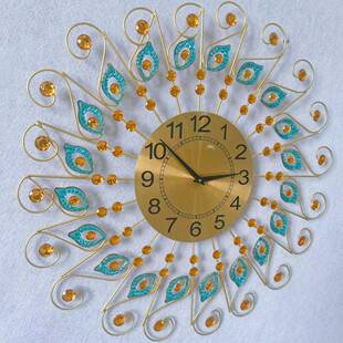 客202新5款轻奢创意挂钟厅餐厅现代档装饰高钟表无网红大气挂墙时