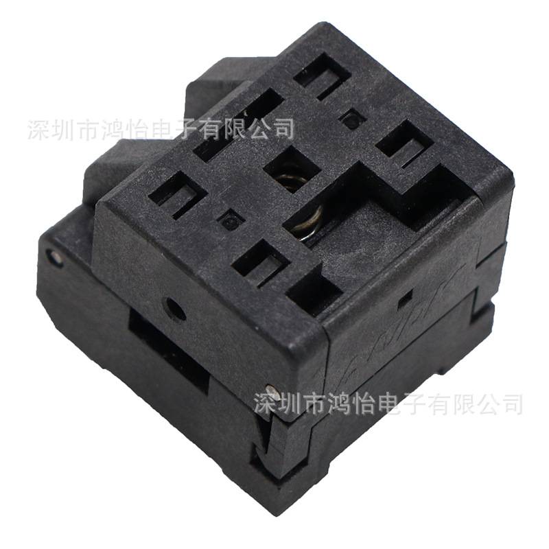QFN56-0.4间距尺寸7*7mm 芯片测试座翻盖编程座 IC550-0564-010-G