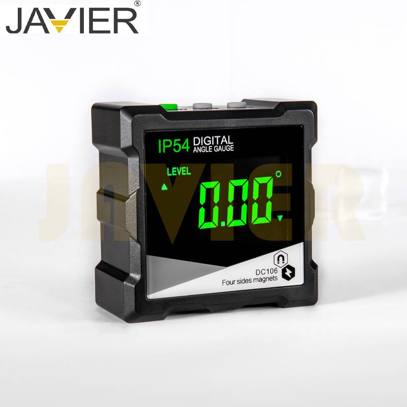 杰罗夫出品 IP54液晶屏 数显角度仪四面磁力倾角盒 角度仪 送包