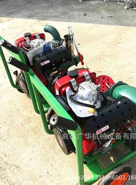 带程推冷车柴油离心43684泵手推式抽水泵四吸冲风自泵