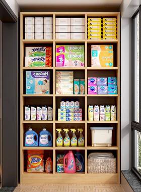 墙阳台书柜书架置物架36245组合格子柜客厅靠墙示收纳柜储展柜整