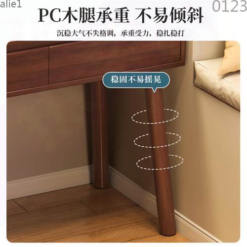 化妆化桌约卧室多功能收纳妆一体新WUG中式简双镜层经济型梳妆台
