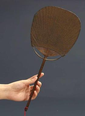 竹F87587JT禅迹|纯手工扇子复竹团扇文艺竹古芭艺蕉扇夏季老工宋