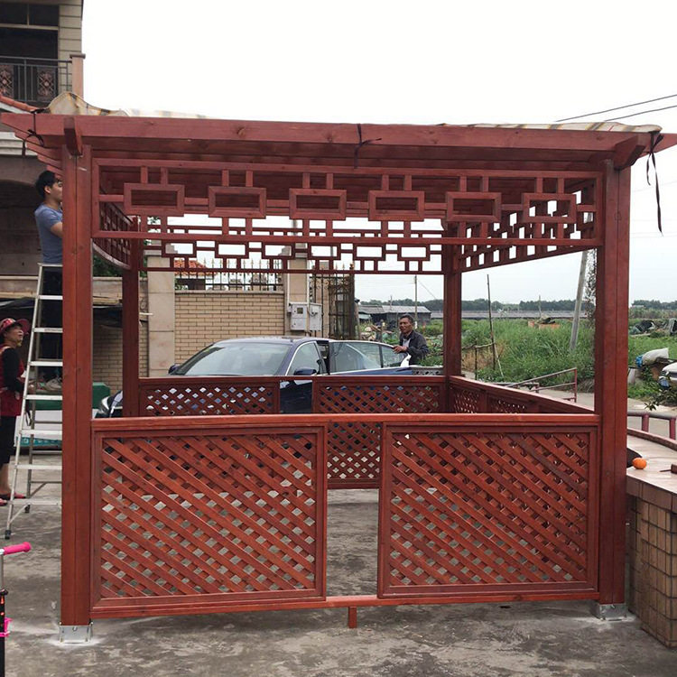 现货批发庭院防腐木葡萄架